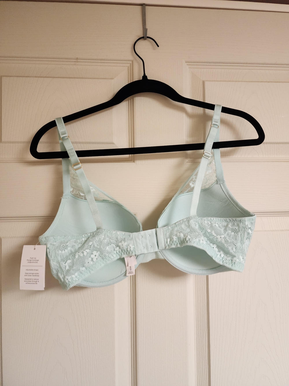 Auden Light Mint Lace Push-Up Bra - Picture 2 of 4
